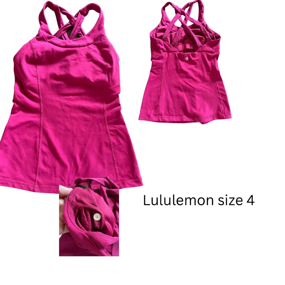 Lululemon tank size 4